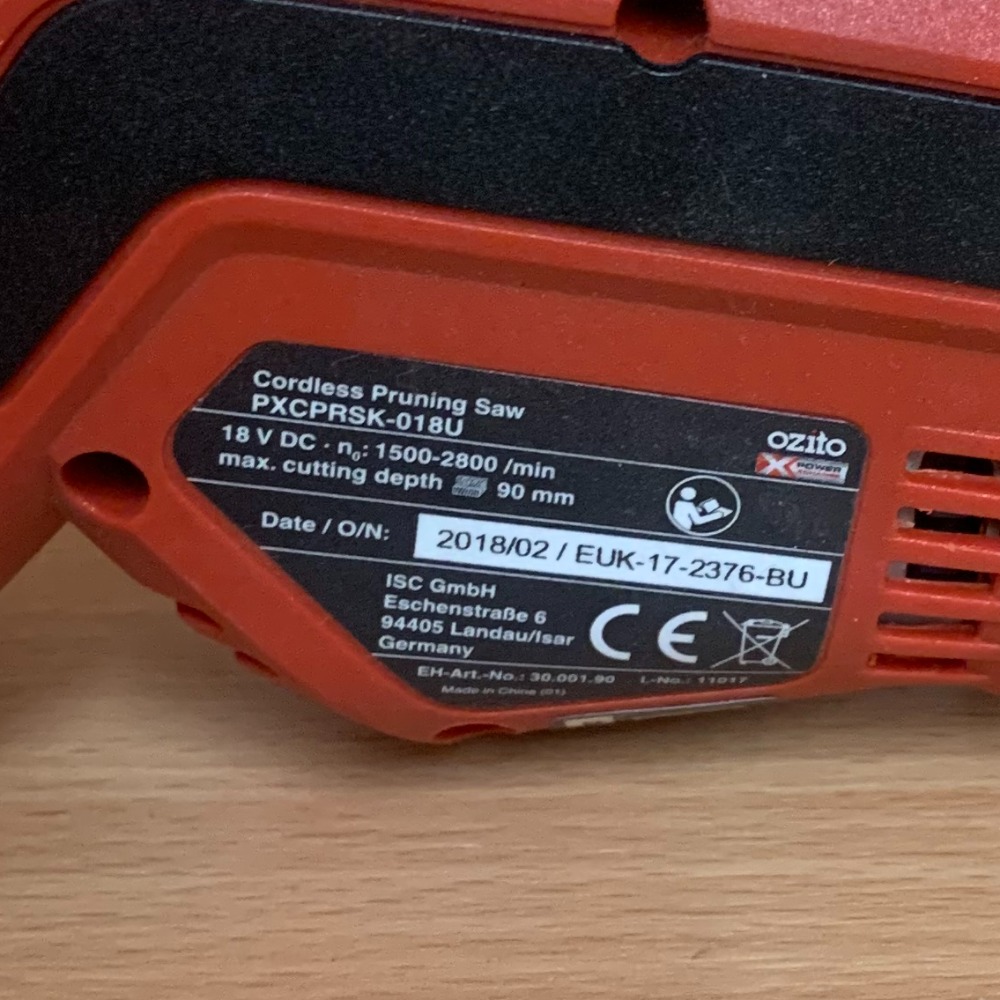 Ozito Cordless Pruning Saw with 1 battery and charger Own4Less